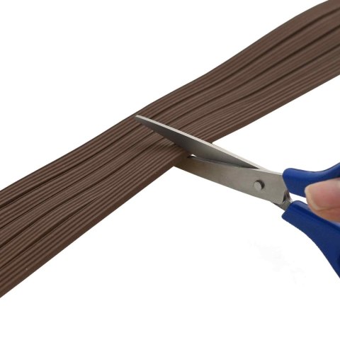 VidaXL Samoprzylepna uszczelka okienna brązowy 8 x 3 mm 25 m Guma EPDM