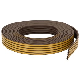 VidaXL Samoprzylepna uszczelka okienna brązowy 9 x 6 mm 25 m Guma EPDM