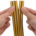 VidaXL Samoprzylepna uszczelka okienna brązowy 9 x 6 mm 25 m Guma EPDM