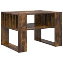 VidaXL Stolik kawowy Dąb wędzony 66 x 49,5 x 45 cm Drewno inżynieryjne