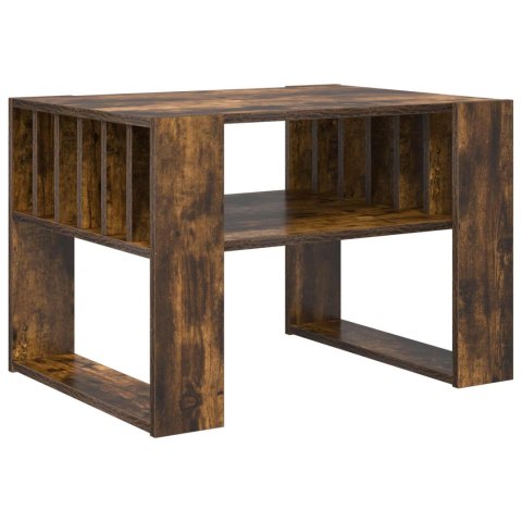 VidaXL Stolik kawowy Dąb wędzony 66 x 49,5 x 45 cm Drewno inżynieryjne