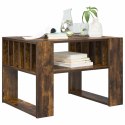 VidaXL Stolik kawowy Dąb wędzony 66 x 49,5 x 45 cm Drewno inżynieryjne