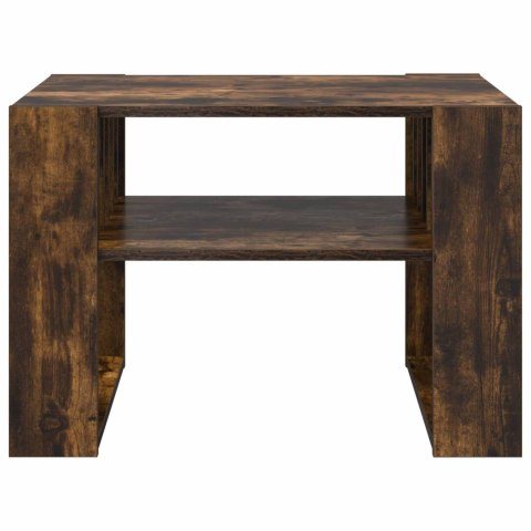 VidaXL Stolik kawowy Dąb wędzony 66 x 49,5 x 45 cm Drewno inżynieryjne