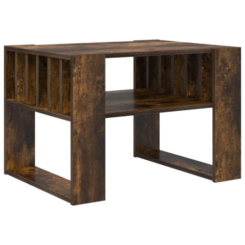 VidaXL Stolik kawowy Dąb wędzony 66 x 49,5 x 45 cm Drewno inżynieryjne