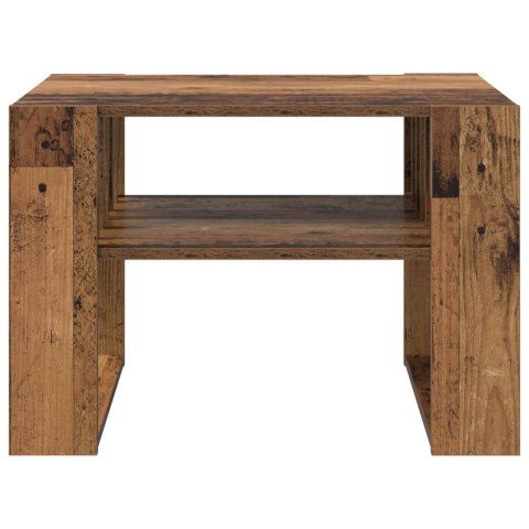VidaXL Stolik kawowy Stare drewno 66 x 49,5 x 45 cm
