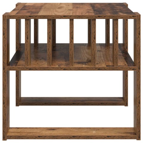 VidaXL Stolik kawowy Stare drewno 66 x 49,5 x 45 cm