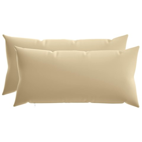 VidaXL Poszewka na poduszkę 2 pcs HEERLEN Beżowy 40 x 70 cm Poliester