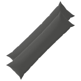 VidaXL Poszewka na poduszkę 2 pcs HEERLEN antracytowy 40 x 145 cm