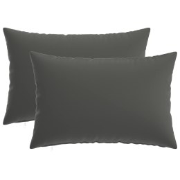 VidaXL Poszewka na poduszkę 2 pcs HEERLEN antracytowy 50 x 80 cm