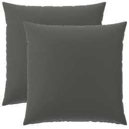 VidaXL Poszewka na poduszkę 2 pcs HEERLEN antracytowy 65 x 65 cm