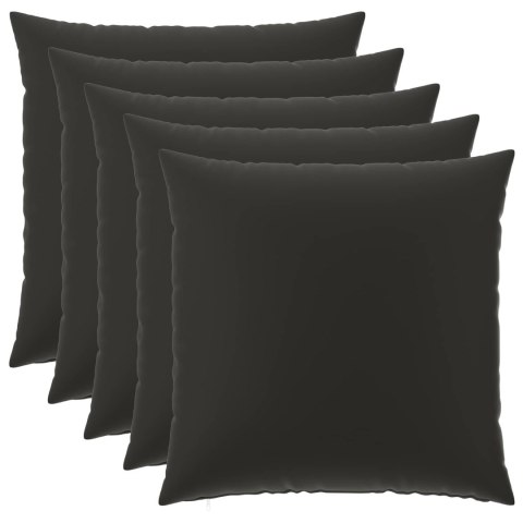 VidaXL Poszewka na poduszkę 6 pcs HEERLEN Czarny 80 x 80 cm Poliester