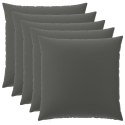 VidaXL Poszewka na poduszkę 6 pcs HEERLEN antracytowy 80 x 80 cm