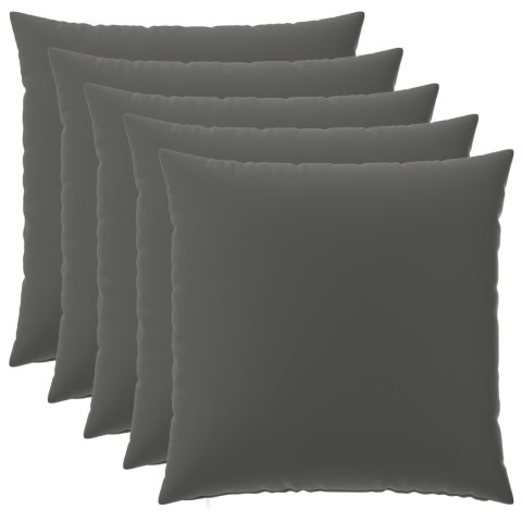VidaXL Poszewka na poduszkę 6 pcs HEERLEN antracytowy 80 x 80 cm