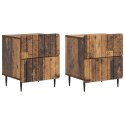 VidaXL Szafka Nocna 2 szt. Stare drewno 43 x 34,5 x 49,5 cm