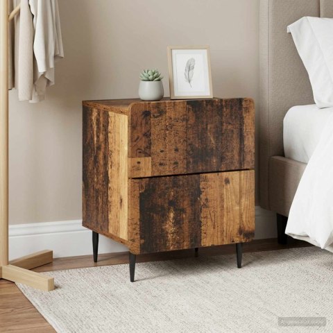 VidaXL Szafka Nocna 2 szt. Stare drewno 43 x 34,5 x 49,5 cm