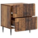 VidaXL Szafka Nocna 2 szt. Stare drewno 43 x 34,5 x 49,5 cm