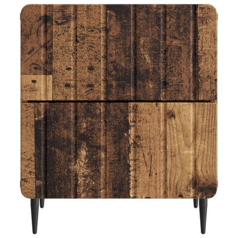 VidaXL Szafka Nocna 2 szt. Stare drewno 43 x 34,5 x 49,5 cm