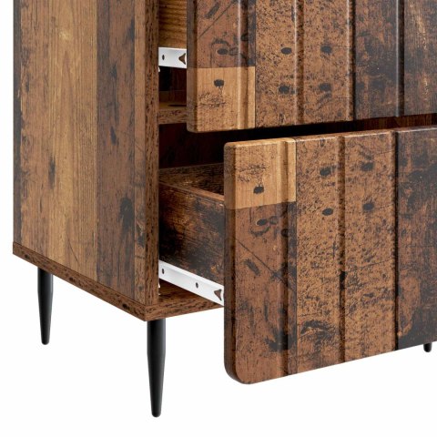 VidaXL Szafka Nocna 2 szt. Stare drewno 43 x 34,5 x 49,5 cm