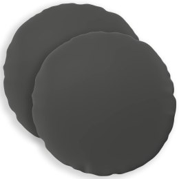 VidaXL Poszewka na poduszkę 2 pcs HEERLEN antracytowy Ø 60 cm