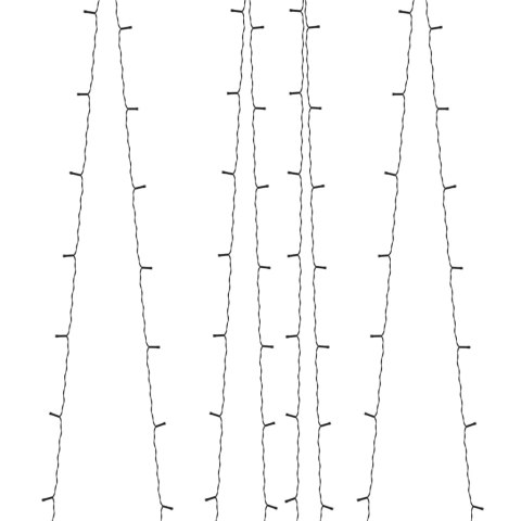 SOLARNE LAMPKI DEKORACYJNE 2 SZT 2X200 LED ZIMNE BIAŁE