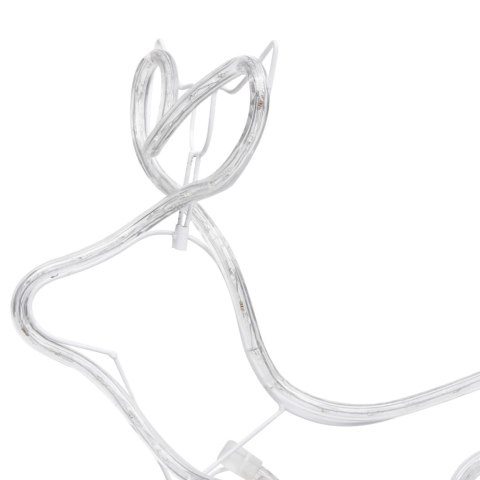 ŚWIĄTECZNA DEKORACJA ZEWNĘTRZNA: RENIFER I SANIE 252 DIODY LED