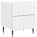 VidaXL Szafka Nocna 2 szt. Biały wysoki połysk 43 x 34,5 x 49,5 cm
