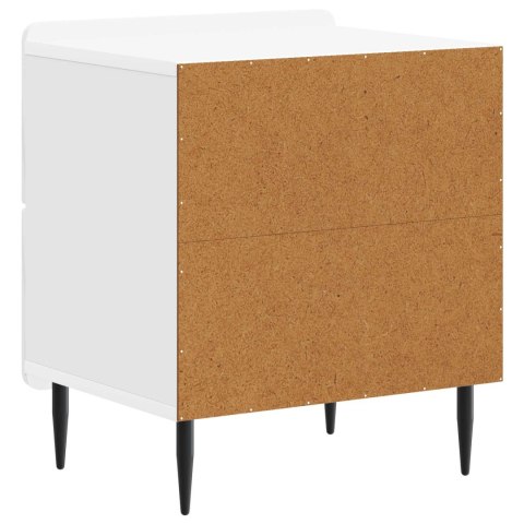 VidaXL Szafka Nocna 2 szt. Biały wysoki połysk 43 x 34,5 x 49,5 cm