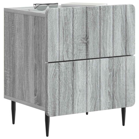 VidaXL Szafka Nocna 2 szt. Szary Sonoma 43 x 34,5 x 49,5 cm
