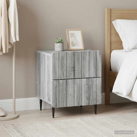 VidaXL Szafka Nocna 2 szt. Szary Sonoma 43 x 34,5 x 49,5 cm