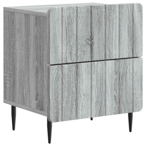VidaXL Szafka Nocna 2 szt. Szary Sonoma 43 x 34,5 x 49,5 cm