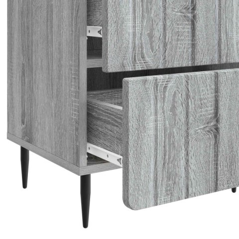 VidaXL Szafka Nocna 2 szt. Szary Sonoma 43 x 34,5 x 49,5 cm