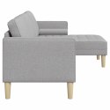 VidaXL Zestaw Sof Szary chmur 173 x 131 x 67 cm Poliester