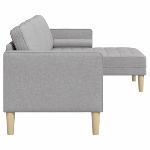 VidaXL Zestaw Sof Szary chmur 173 x 131 x 67 cm Poliester