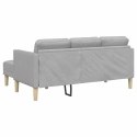 VidaXL Zestaw Sof Szary chmur 173 x 131 x 67 cm Poliester