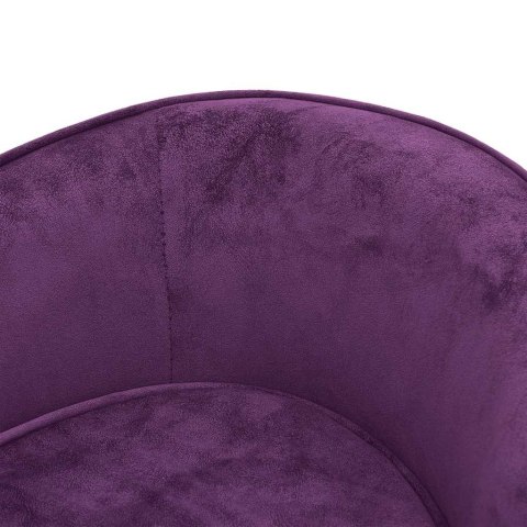 VidaXL Sofa dla psa, burgundowa, 69x49x40 cm, pluszowa