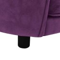 VidaXL Sofa dla psa, burgundowa, 69x49x40 cm, pluszowa