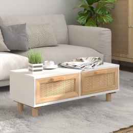 VidaXL Stolik kawowy, biały, 80x40x30 cm