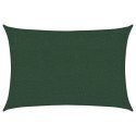 VidaXL Żagiel przeciwsłoneczny, 160 g/m², ciemnozielony, 2x2,5 m, HDPE