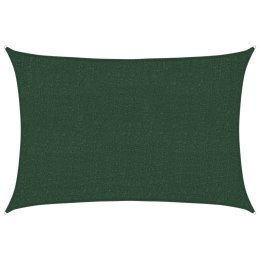 VidaXL Żagiel przeciwsłoneczny, 160 g/m², ciemnozielony, 2x2,5 m, HDPE