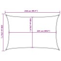 VidaXL Żagiel przeciwsłoneczny, 160 g/m², ciemnozielony, 2x2,5 m, HDPE