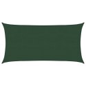 VidaXL Żagiel przeciwsłoneczny, 160 g/m², ciemnozielony, 2x4 m, HDPE