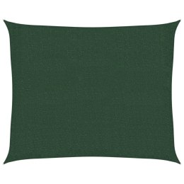 VidaXL Żagiel przeciwsłoneczny, 160 g/m², ciemnozielony, 2,5x3 m, HDPE