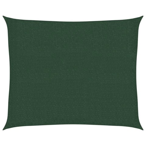 VidaXL Żagiel przeciwsłoneczny, 160 g/m², ciemnozielony, 2,5x3 m, HDPE