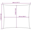 VidaXL Żagiel przeciwsłoneczny, 160 g/m², ciemnozielony, 2,5x3 m, HDPE