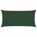 VidaXL Żagiel przeciwsłoneczny, 160 g/m², ciemnozielony, 2,5x5 m, HDPE