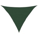 VidaXL Żagiel przeciwsłoneczny 160 g/m² ciemnozielony, 3x3x4,2 m, HDPE