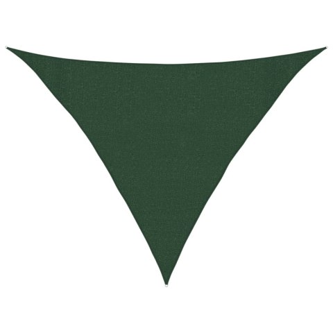 VidaXL Żagiel przeciwsłoneczny 160 g/m² ciemnozielony, 3x3x4,2 m, HDPE