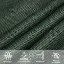 VidaXL Żagiel przeciwsłoneczny 160 g/m² ciemnozielony, 3x3x4,2 m, HDPE