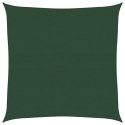 VidaXL Żagiel przeciwsłoneczny 160 g/m², ciemnozielony, 4,5x4,5m, HDPE