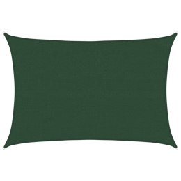 VidaXL Żagiel przeciwsłoneczny, 160 g/m², ciemnozielony, 4x6 m, HDPE